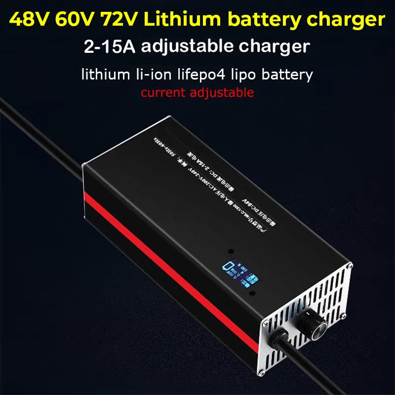 72V 15A Fast Charger - 2-15A الحالي ضبط شحن سريع 36