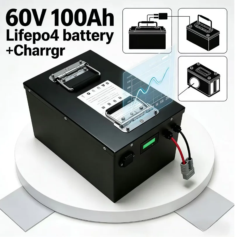 72V 40Ah Lifepo4 Battery Pack - بطارية ليثيوم فوسفات الحديد 60 فولت