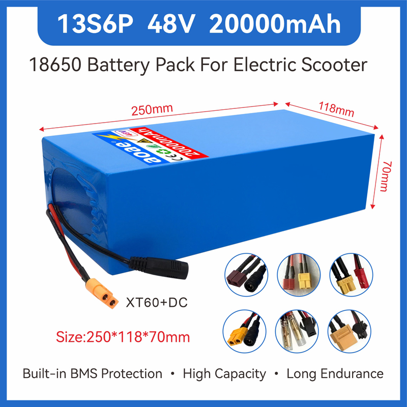 60V 50Ah Electric Scooter Battery - بطارية سكوتر كهربائي 48 فولت 13S6P