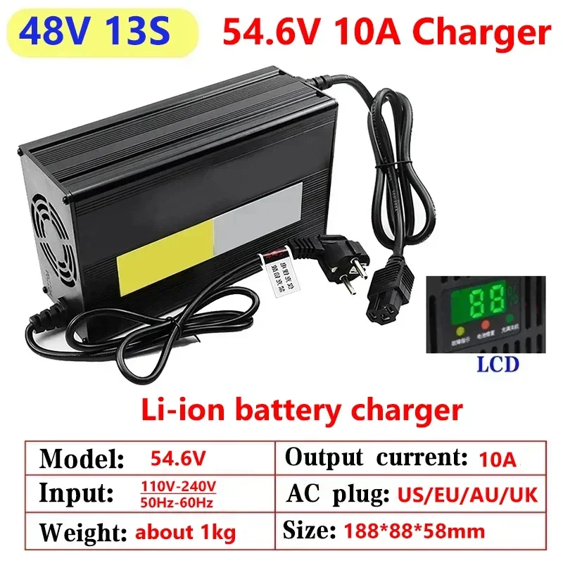 شاحن سريع ببطارية ليثيوم ، شاش - مراجعة 84V 20A Smart Charger وسعره