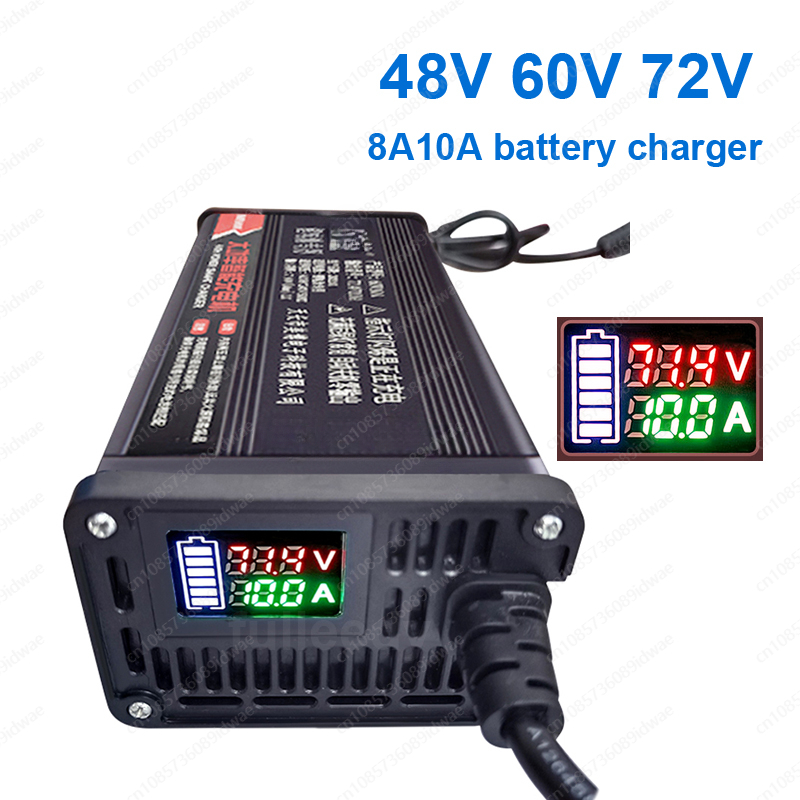 شاحن بطارية ليثيوم بشاشة LCD،  - مراجعة 72V 15A Fast Charger وسعره