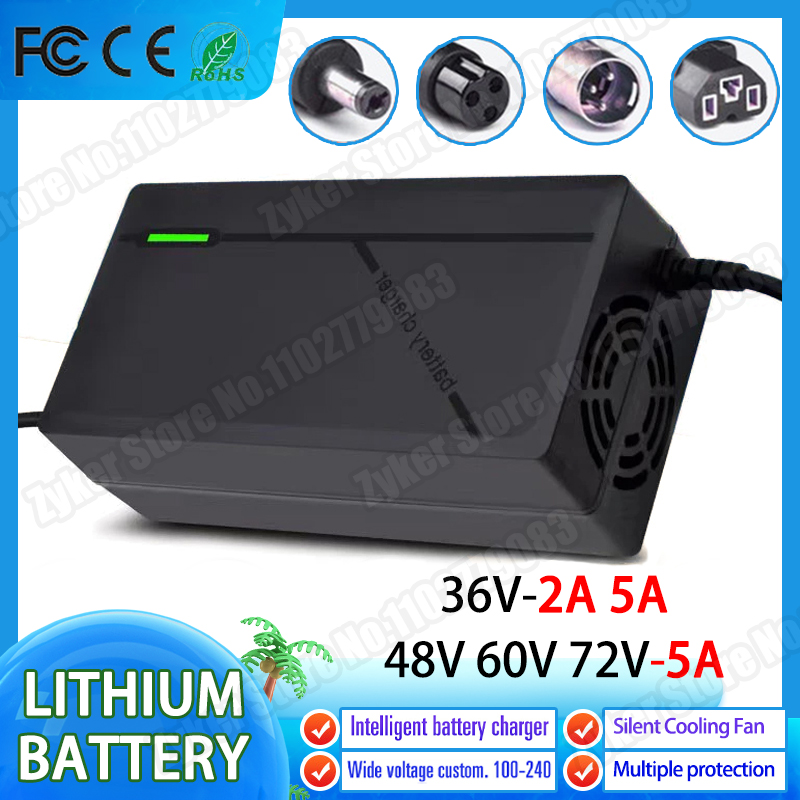 36 فولت 48 فولت 60 فولت 72 فول - مراجعة 84V 20A Smart Charger وسعره
