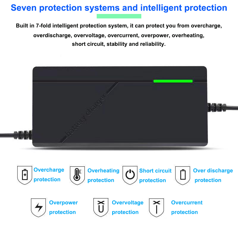 36 فولت 48 فولت 60 فولت 72 فول - مراجعة 84V 20A Smart Charger وسعره