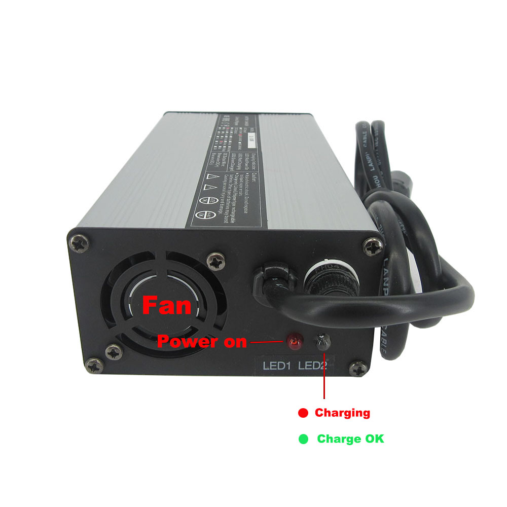 شاحن ليثيوم ذكي 72 فولت 4 أمبي - مراجعة 84V 20A Smart Charger وسعره